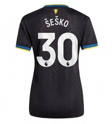 Manchester United Benjamin Sesko #30 Tredjetrøje Dame 2025-26 Kortærmet